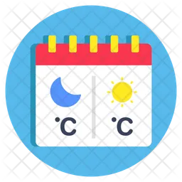 Weather calendar  Icon