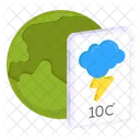 Weather Card Forecast Overcast Icon
