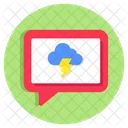 Weather Chat Temperature Chat Weather Communication Icon