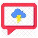 Weather Chat Temperature Chat Weather Communication Icon