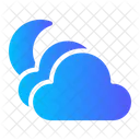 Weather cloud night  Icon