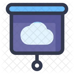 Weather Cloud Presentation  Icon
