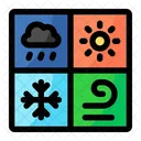 Weather Forecast Wind Rainy Weather Icon