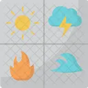 Weather Grid Meteorology Climate Data Icon