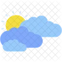 Weather Cloudy Sun Icon