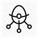 Satellite Orbit Radar Icon