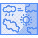 Weather Map Meteorological Map Atmospheric Chart Icon
