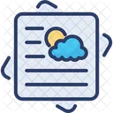 Weather News Newspaper Forecasting Icon