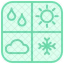 Weather Patterns Forecasting Duotone Line Icon Icon