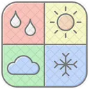 Weather Patterns Forecasting Lineal Color Icon Icon