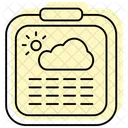 Weather Report Color Shadow Thinline Icon Icône