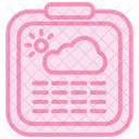 Weather Report Duotone Line Icon Icône