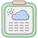 Weather Report Lineal Color Icon Icon