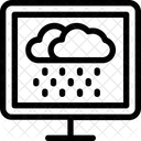 Weather Forecasting Monitor Icon