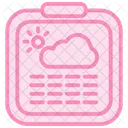 Weather Report Duotone Line Icon Icon