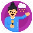 Weather Newscaster Weather Journalist Weather Reporter Icon