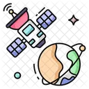 Weather Satellite Parabolic Antenna Space Antenna 아이콘