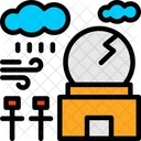 Weather Station Meteorological Station Atmospheric Monitoring Facility Icon
