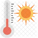 Thermometer With Sun Icon