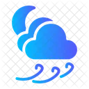Weather wind night  Icon