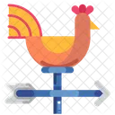 Weathercock Wind Direction Icon