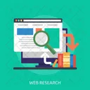 Web Research Marketing Icon