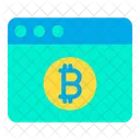 Bitcoin Webpage Online Money Online Currency Icon