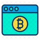 Bitcoin Webpage Online Money Online Currency Icon