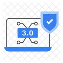 Web 3 Security Cybersecurity Blockchain Security Icône