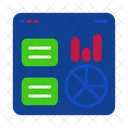 Web Graph Investment Icon