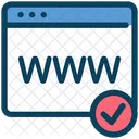 Web Browser Check Icon