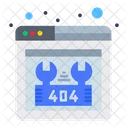 Web 404 Error  Icon