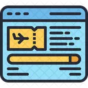 Web Flight Booking Icon