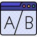 Web Ab Testing Ab Optimization Icon