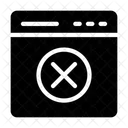 Abbrechen Loschen Browser Symbol