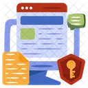 Web Key Web Access Secure Website Icon