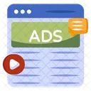 Web Ad Web Advertisement Digital Ad Icône
