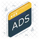 Web Ad Web Advertisement Digital Ad Icône