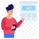 Web Advertisement Web Ads Web Promotion Icon