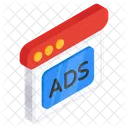 Web Ad Web Advertisement Digital Ad Icon