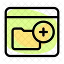 Web Add Folder  Icon