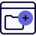 Web Add Folder  Icon