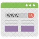 ウェブサイト、URL、オンライン アイコン