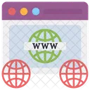 Www Web Address Web Browser Icône