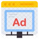 Online Ad Web Advertising Online Advertising Icon