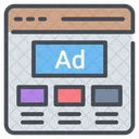 Web Advertisement Web Promotion Web Marketing Icon