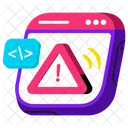 Web Alert Web Warning Web Error Icon