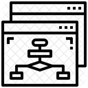 Webalgorithmus Webhierarchie Web Sitemap Symbol