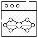 Webalgorithmus Sitemap Flussdiagramm Symbol