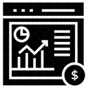 Grafico De Crescimento Grafico De Vendas Analise De Dados Ícone